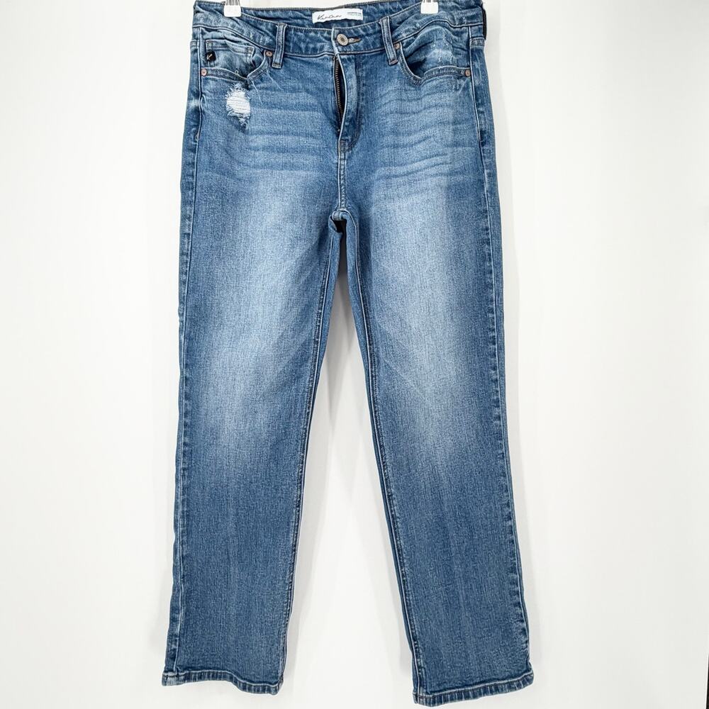 KanCan for Maurices Mid Rise Straight Leg Jeans Blue Size 29 Size 8 EUC Denim